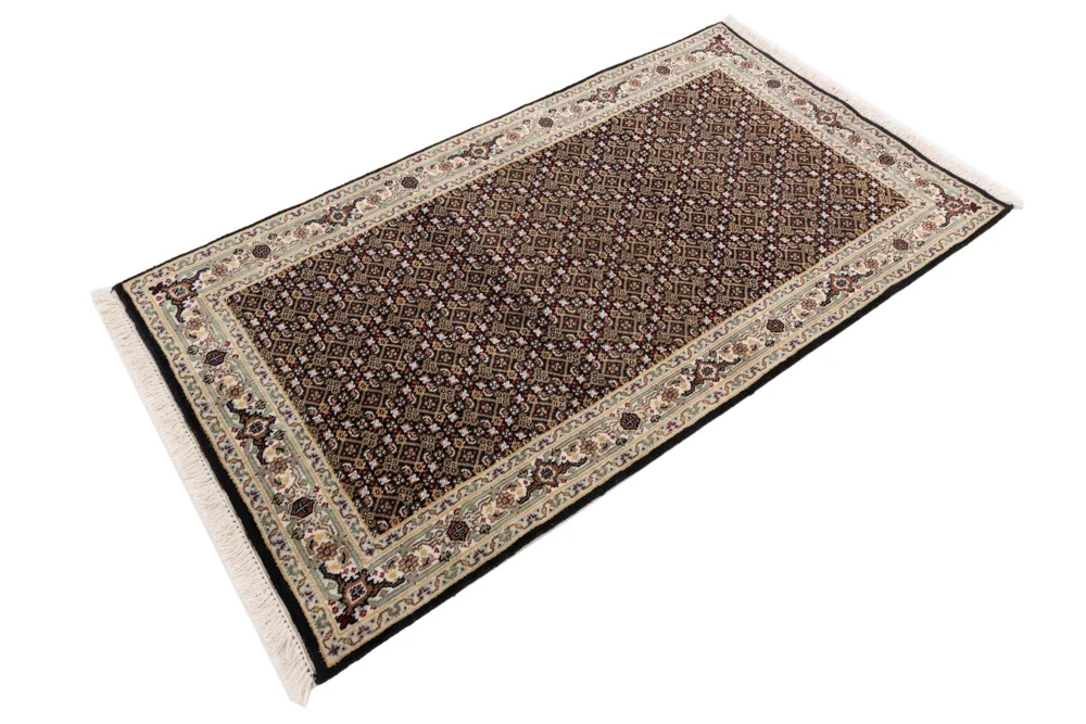 Orientalsk teppe - Tabriz - 159 x 93 cm - mørk beige