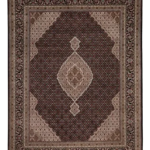 Orientalsk teppe - Tabriz - 259 x 203 cm - mørk beige