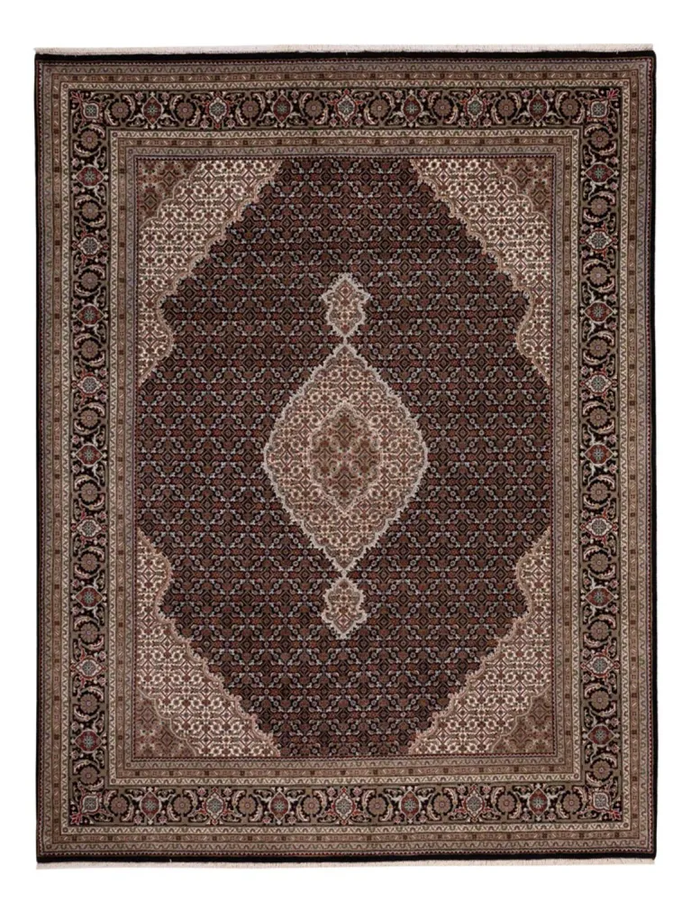 Orientalsk teppe - Tabriz - 259 x 203 cm - mørk beige