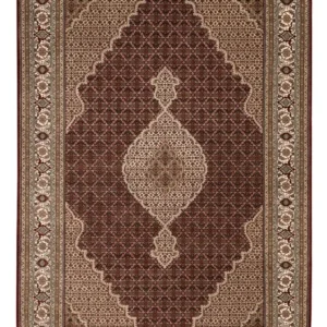 Orientalsk teppe - Tabriz - 300 x 197 cm - mørk beige