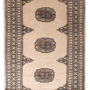 Pakistan teppe - 103 x 64 cm - krem