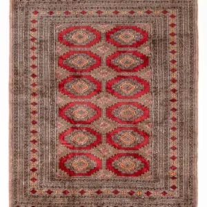 Pakistan teppe - 165 x 124 cm - mørk beige