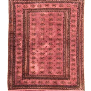 Pakistan teppe - 165 x 131 cm - lys rød