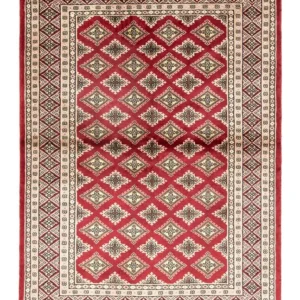 Pakistan teppe - 181 x 126 cm - rød