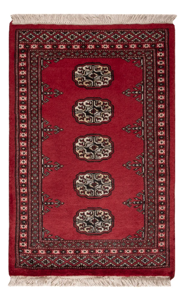 Pakistan teppe - 95 x 62 cm - rød
