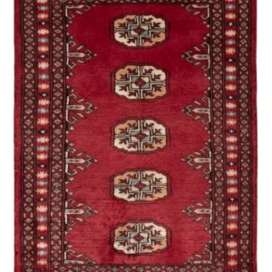 Pakistan teppe - 90 x 60 cm - rød