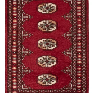 Pakistan teppe - 90 x 60 cm - rød