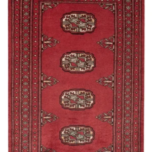 Pakistan teppe - 95 x 62 cm - rød
