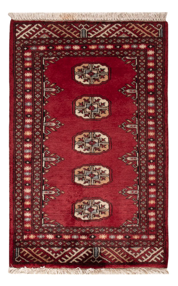 Pakistan teppe - 90 x 60 cm - rød