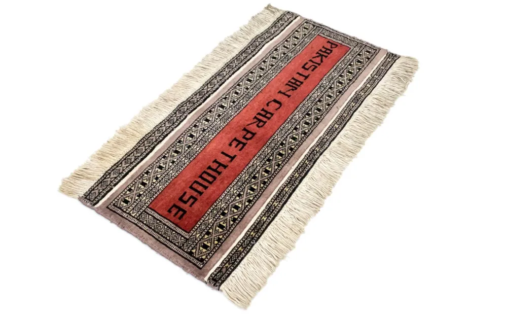 Pakistan teppe - 68 x 30 cm - rød
