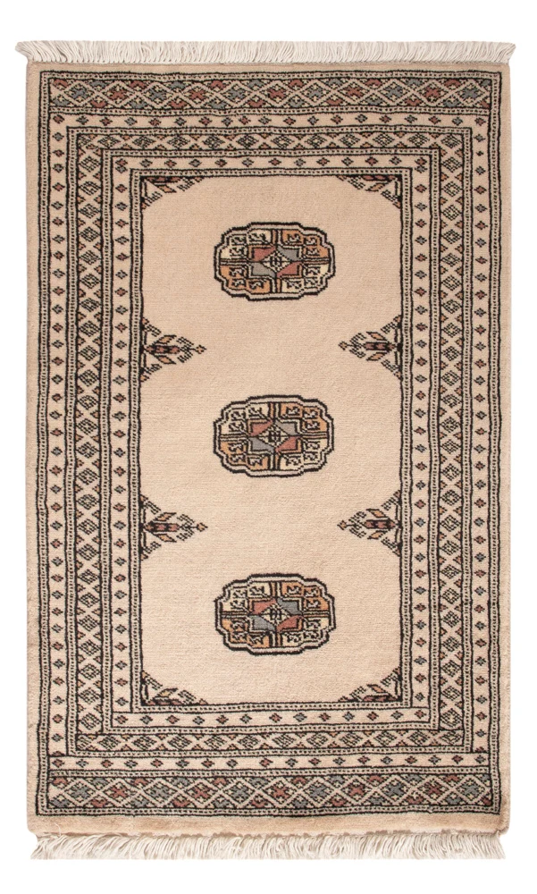 Pakistan teppe - 96 x 60 cm - krem