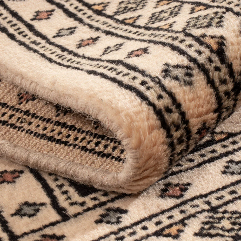 Pakistan teppe - 96 x 60 cm - krem
