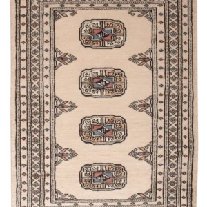 Pakistan teppe - 93 x 63 cm - krem