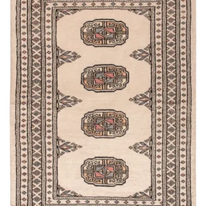 Pakistan teppe - 90 x 61 cm - krem