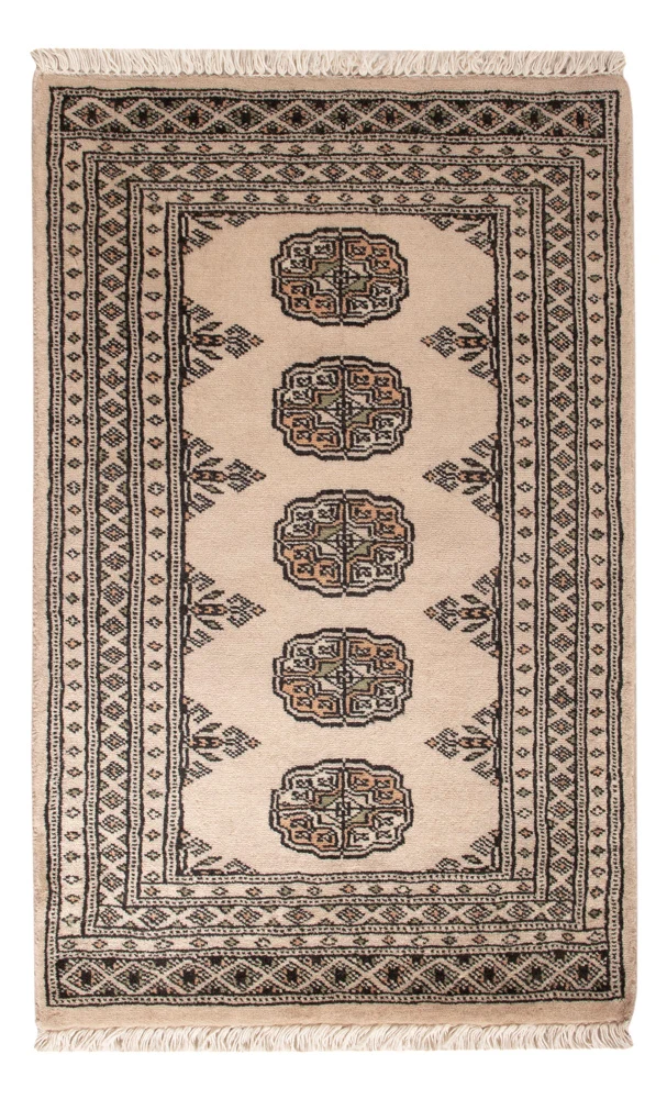 Pakistan teppe - 98 x 63 cm - krem