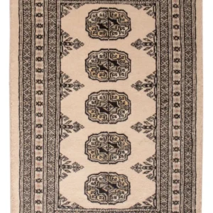 Pakistan teppe - 94 x 62 cm - krem