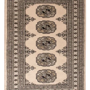 Pakistan teppe - 90 x 61 cm - krem