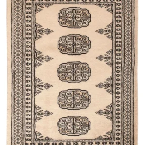 Pakistan teppe - 92 x 61 cm - krem