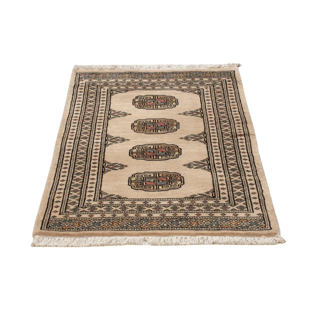 Pakistan teppe - 90 x 61 cm - krem