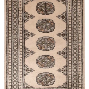 Pakistan teppe - 98 x 63 cm - krem