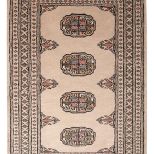 Pakistan teppe - 95 x 62 cm - krem