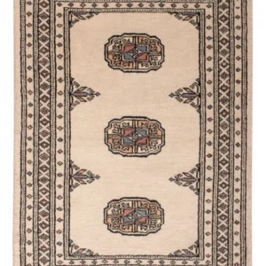 Pakistan teppe - 92 x 63 cm - krem