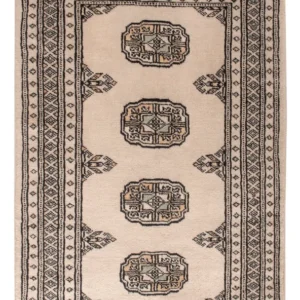 Pakistan teppe - 98 x 63 cm - krem