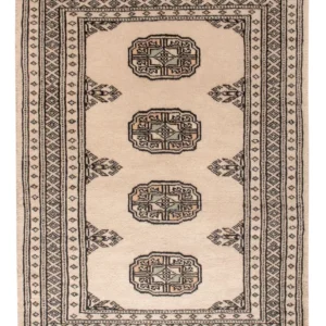 Pakistan teppe - 89 x 62 cm - krem