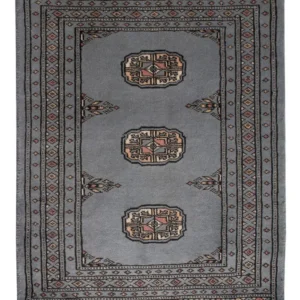 Pakistan teppe - 81 x 61 cm - lyseblå