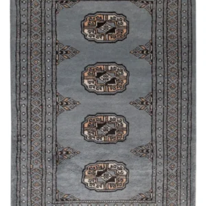 Pakistan teppe - 94 x 60 cm - lyseblå