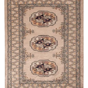 Pakistan teppe - 94 x 64 cm - lysebrun