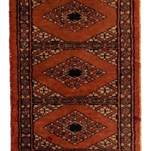 Pakistan teppe - 63 x 32 cm - mørk rød