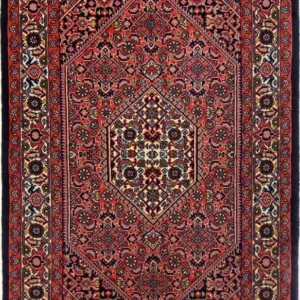 Persisk teppe - Bijar - 135 x 85 cm - rød