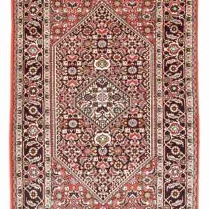 Persisk teppe - Bijar - 136 x 83 cm - rød