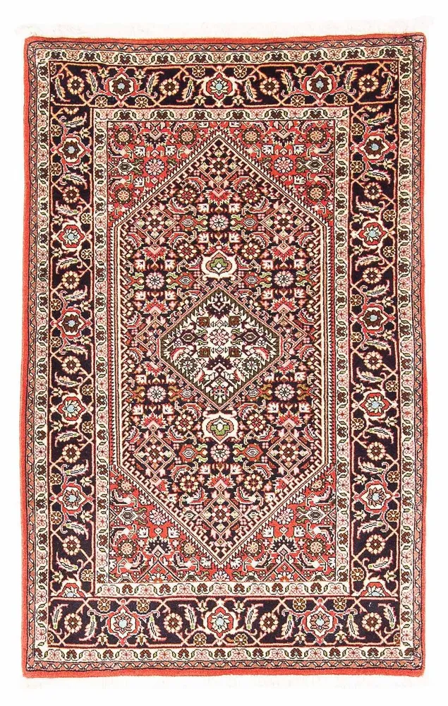Persisk teppe - Bijar - 136 x 83 cm - rød
