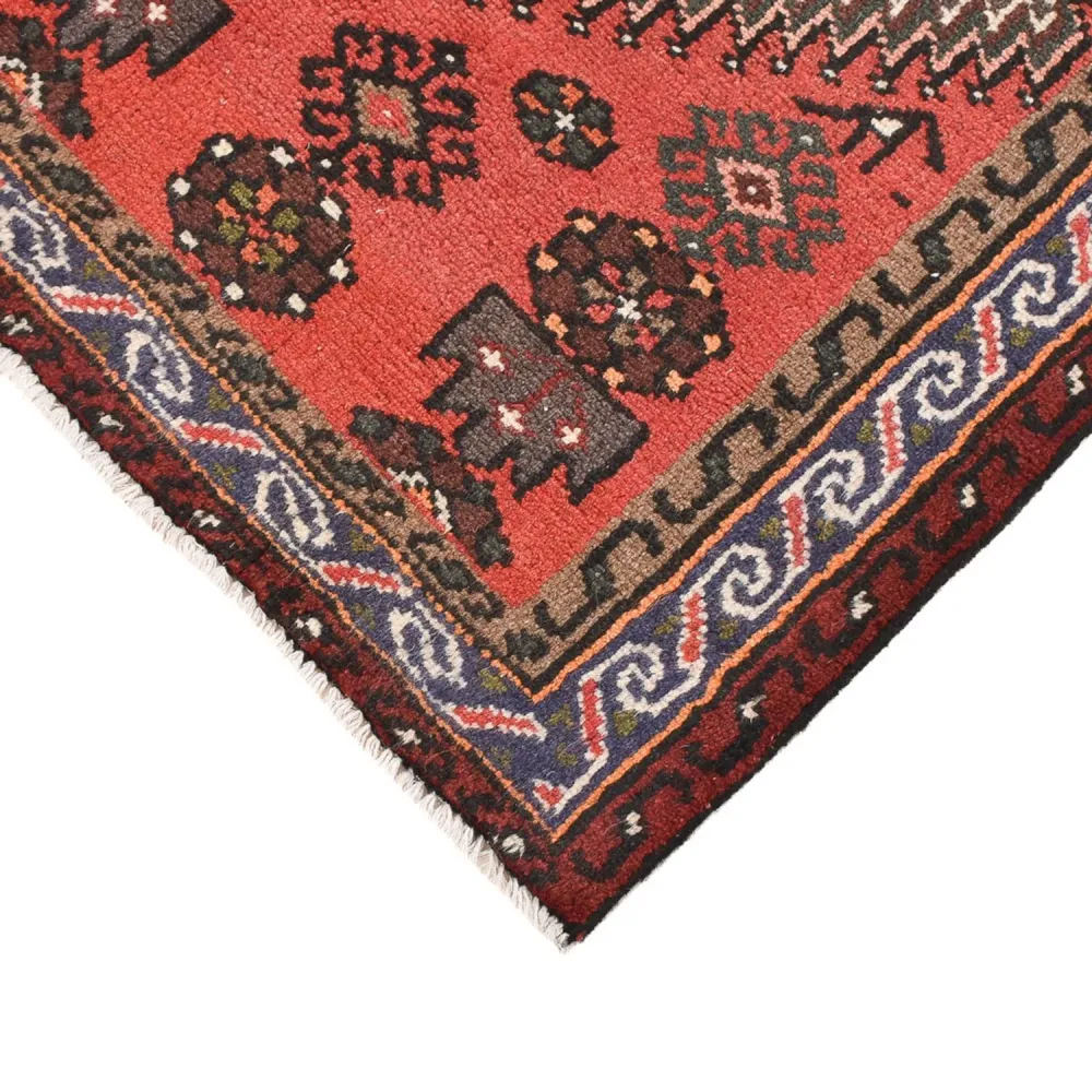 Persisk teppe - Bijar - 136 x 96 cm - lys rød