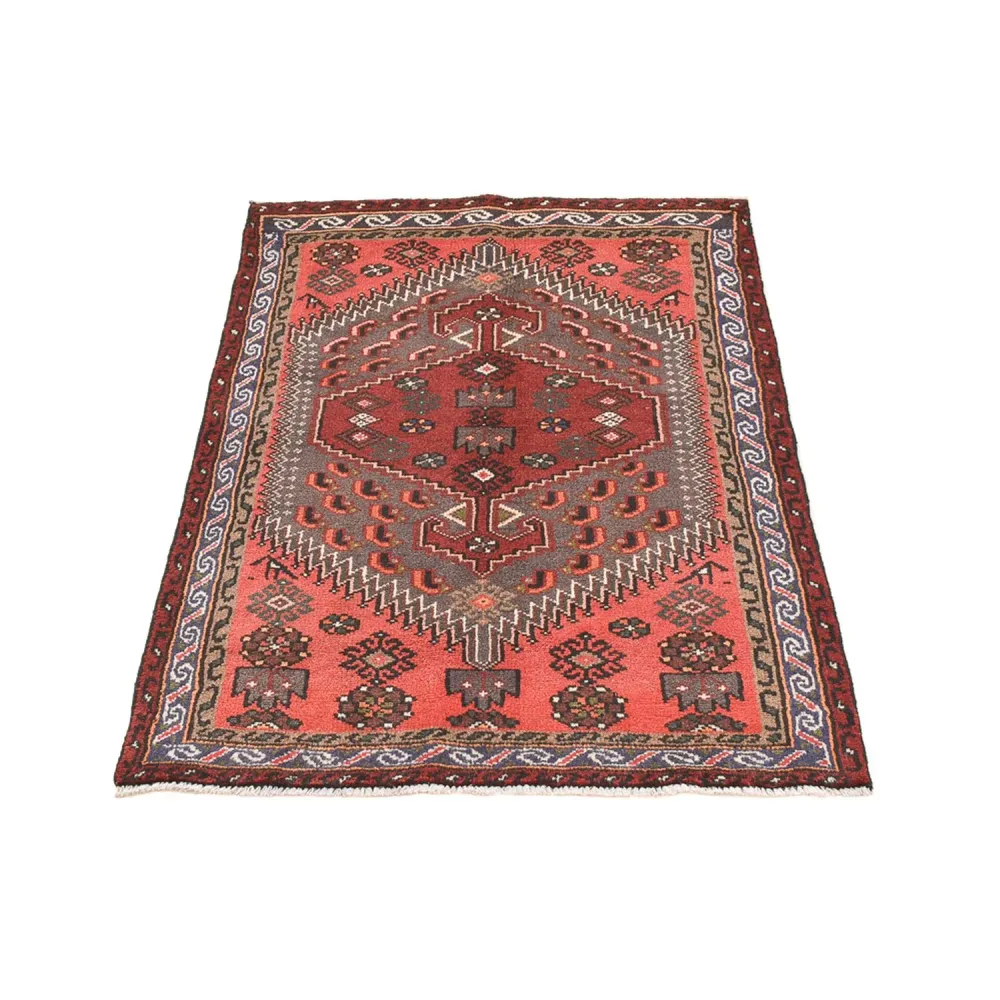 Persisk teppe - Bijar - 136 x 96 cm - lys rød