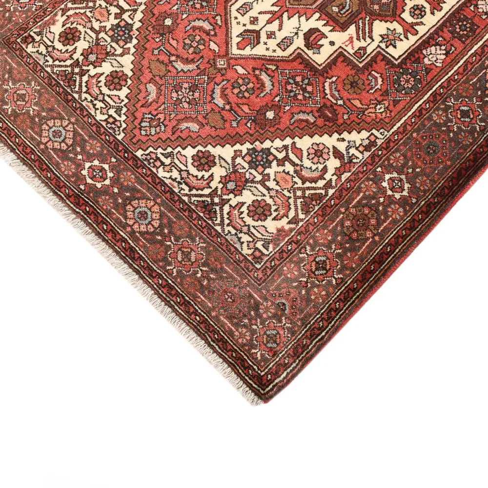 Persisk teppe - Bijar - 138 x 86 cm - lys rød