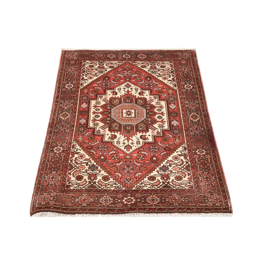 Persisk teppe - Bijar - 138 x 86 cm - lys rød