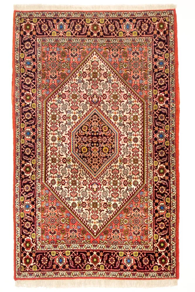 Persisk teppe - Bijar - 140 x 88 cm - rød