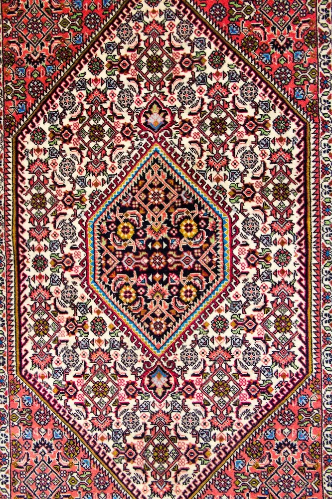 Persisk teppe - Bijar - 140 x 88 cm - rød