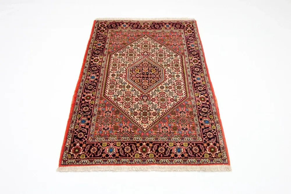 Persisk teppe - Bijar - 140 x 88 cm - rød