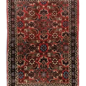 Persisk teppe - Bijar - 60 x 40 cm - rød