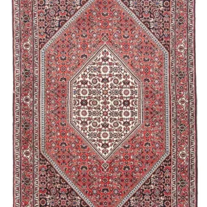 Persisk teppe - Bijar - 151 x 86 cm - lys rød