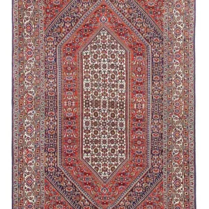 Persisk teppe - Bijar - 159 x 106 cm - rød