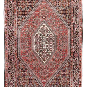Persisk teppe - Bijar - 160 x 108 cm - lys rød