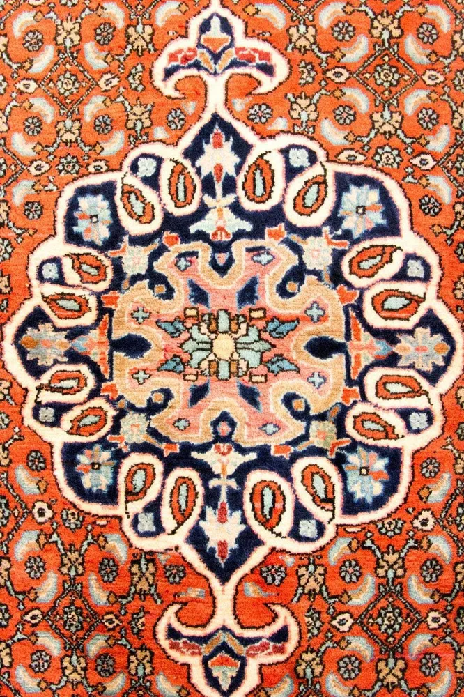 Persisk teppe - Bijar - 165 x 120 cm - oransje