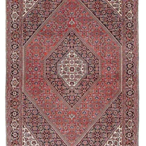 Persisk teppe - Bijar - 172 x 109 cm - lys rød