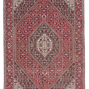 Persisk teppe - Bijar - 173 x 111 cm - lys rød