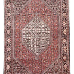 Persisk teppe - Bijar - 174 x 108 cm - lys rød